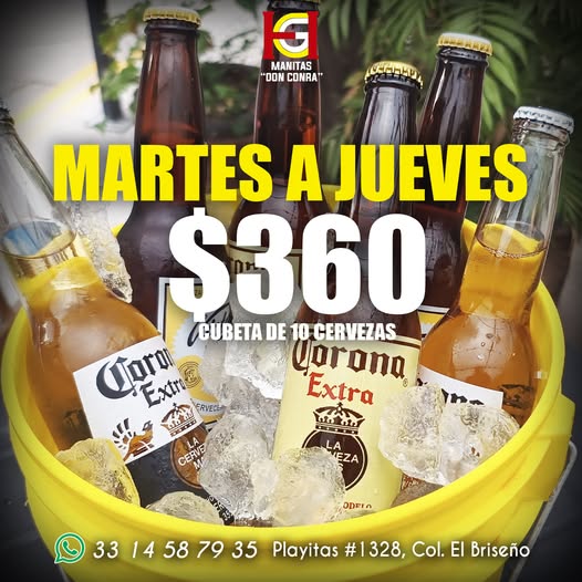 Promo cervezas - Martes a Jueves - 2